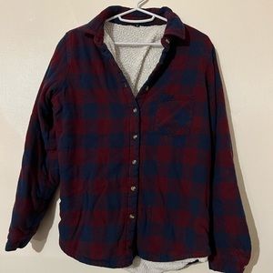 Sherpa lined flannel